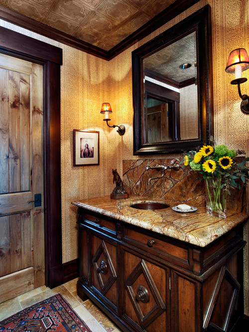 traditional powder room 1