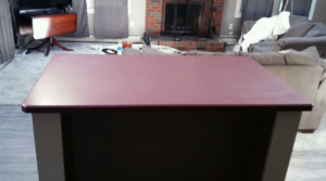 Before Photo of Living Room Island